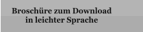 Broschüre zum Download in leichter Sprache
